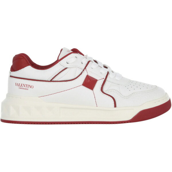 Valentino ヴァレンティノ レディース スニーカー 【Valentino One Stud Low-Top White Red (Women's)】 サイズ EU_35.5(22cm) Red
