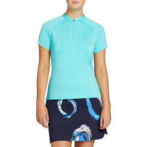 ウォルター・ヘーゲン レディース シャツ トップス Walter Hagen Women's Sport Short Sleeve Golf Polo Teal Crush