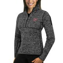 AeBOA fB[X WPbgu] AE^[ Missouri State University Bears Antigua Women's Fortune 1/2Zip Pullover Sweater Charcoal