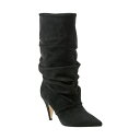 マーク・フィッシャー レディース ブーツ シューズ Women's Paityn Pointy Toe Dress Boots Black Suede