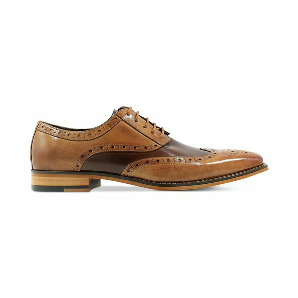 ステイシーアダムス メンズ ドレスシューズ シューズ Men's Tinsley Wingtip Oxfords Tan/Brown