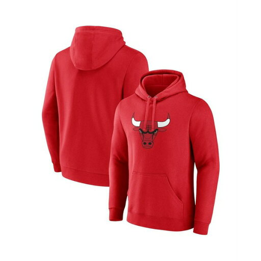 ファナティクス メンズ パーカー・スウェットシャツ アウター Men's Red Chicago Bulls Primary Logo Pullover Hoodie Red ファナティクス メンズ パーカー・スウェットシャツ アウター Men's Red Chicago Bulls Primary Logo Pullover Hoodie Red
