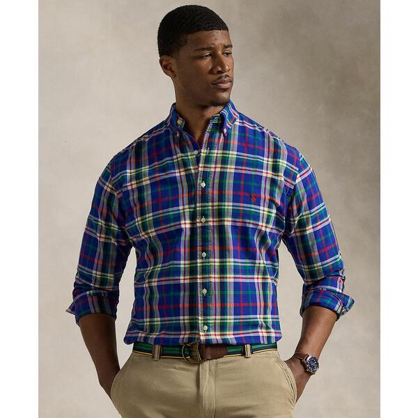 ラルフローレン メンズ シャツ トップス Men's Big & Tall Cotton Oxford Shirt Blue/white