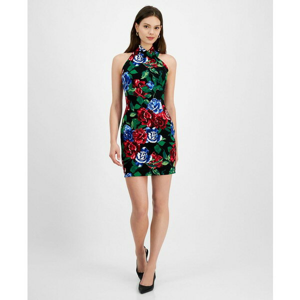 ライチェルレイチェルロイ レディース ワンピース トップス Women's Harland Floral-Print Halter Dress Secret Garden