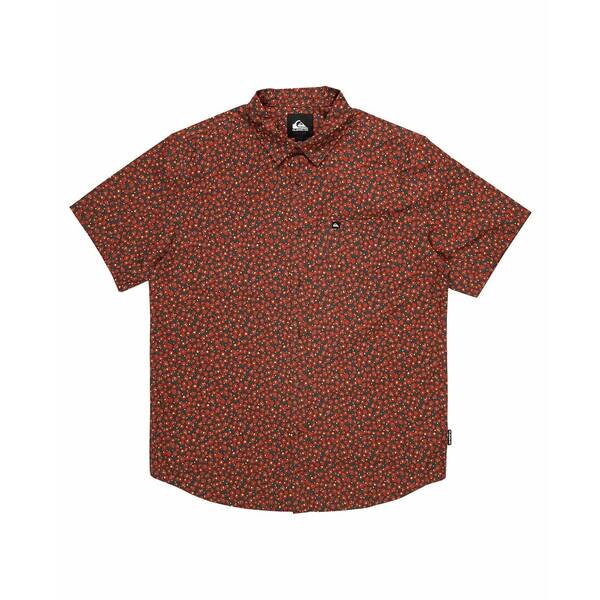 クイックシルバー メンズ シャツ トップス Men's Apero Classic Short Sleeve Shirt Henna Prnt 4