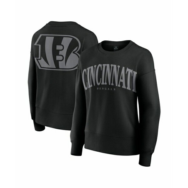 ファナティクス レディース パーカー・スウェットシャツ アウター Women's Black Cincinnati Bengals Signature Elements Pullover Sweatshirt Black