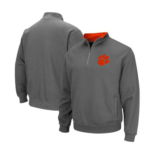 コロシアム メンズ パーカー・スウェットシャツ アウター Men's Charcoal Clemson Tigers Tortugas Logo Quarter-Zip Pullover Jacket Charcoal コロシアム メンズ パーカー・スウェットシャツ アウター Men's Charcoal Clemson Tigers Tortugas Logo Quarter-Zip Pullover Jacket Charcoal