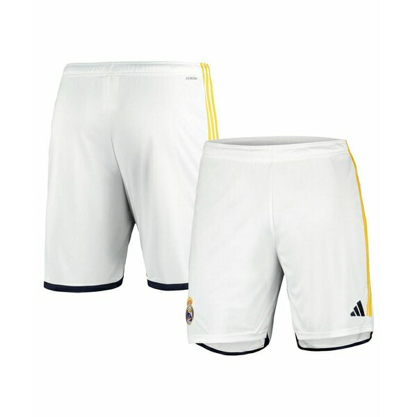 アディダス メンズ カジュアルパンツ ボトムス Men's White Real Madrid 2023/24 Training Shorts White