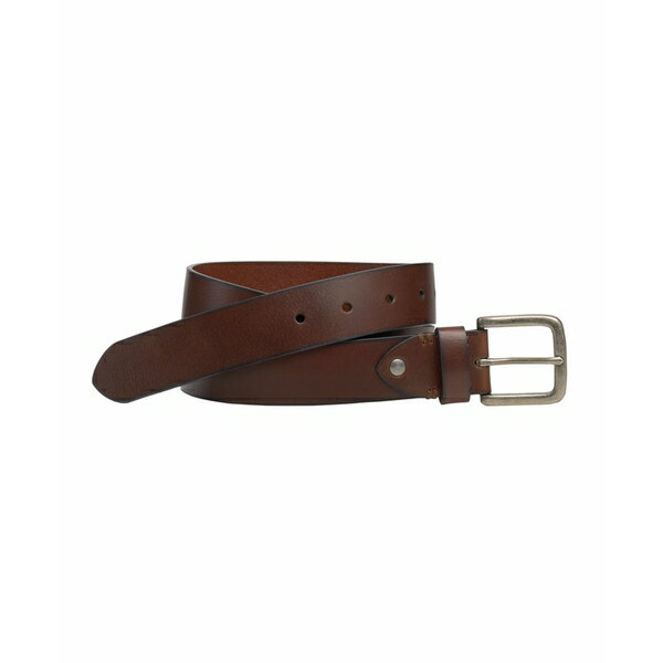 ジョンストンアンドマーフィー メンズ ベルト アクセサリー Men's Rivet Belt Dark Brown