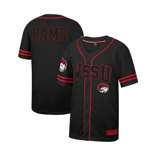 コロシアム メンズ シャツ トップス Men's Black Winston-Salem State Rams Free Spirited Mesh Button-Up Baseball Jersey Black コロシアム メンズ シャツ トップス Men's Black Winston-Salem State Rams Free Spirited Mesh Button-Up Baseball Jersey Black