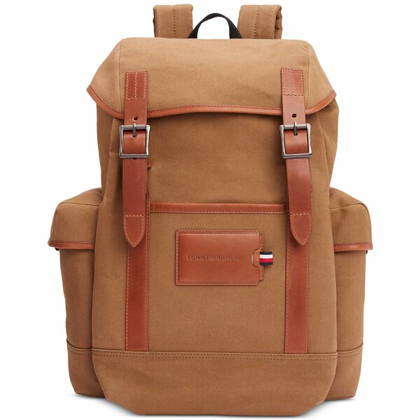 トミー ヒルフィガー メンズ バックパック・リュックサック バッグ Men's Casual Prep Backpack Clay Brown