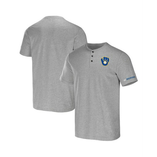 ファナティクス メンズ シャツ トップス Men's Darius Rucker Collection by Heather Gray Milwaukee Brewers Henley T-shirt Heather Gray ファナティクス メンズ シャツ トップス Men's Darius Rucker Collection by Heather Gray Milwaukee Brewers Henley T-shirt Heather Gray
