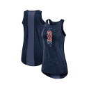ナイキ レディース カットソー トップス Women's Navy Boston Red Sox Logo Fade High Neck Performance Tank Top Navy