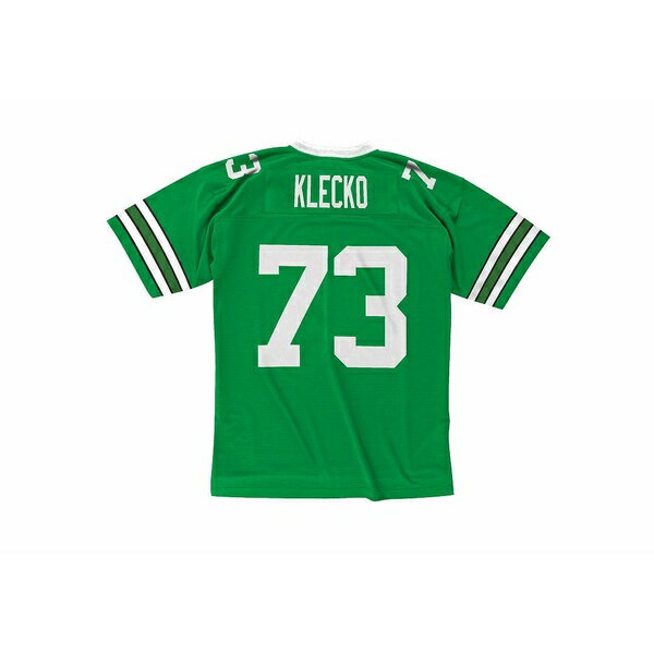 ミッチェル&ネス メンズ シャツ トップス New York Jets Men's Replica Throwback Jersey - Joe Klecko Kelly Green
