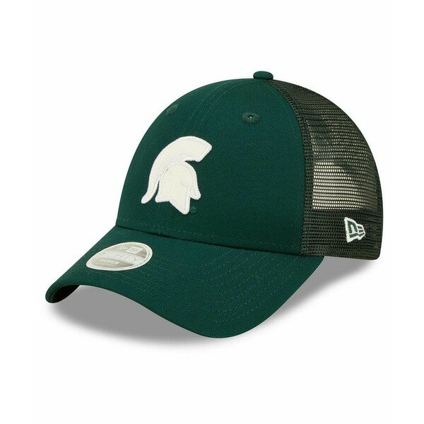 ニューエラ レディース 帽子 アクセサリー Women's Green Michigan State Spartans 9FORTYLogo Spark Trucker Snapback Hat Green