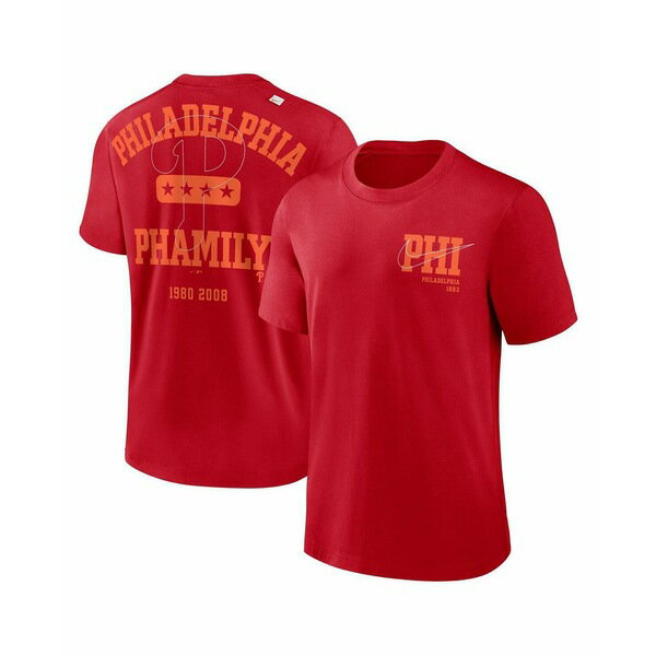ナイキ メンズ シャツ トップス Men's Red Philadelphia Phillies Statement Game Over T-shirt Red