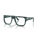 ペルソル レディース サングラス&アイウェア アクセサリー Men's and Women's Eyeglasses, PO3348V Blue Havana
