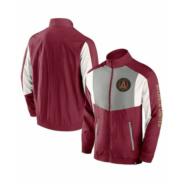 ファナティクス メンズ ジャケット＆ブルゾン アウター Men's Red Atlanta United FC Net Goal Raglan ..