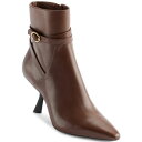 カールラガーフェルド レディース ブーツ シューズ Women's Karly Stiletto Heeled Booties Cognac