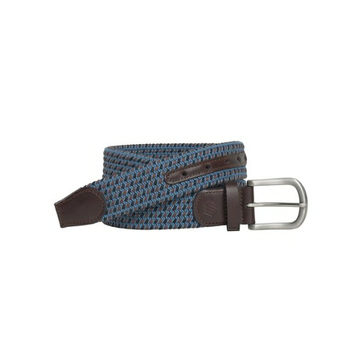 ジョンストンアンドマーフィー メンズ ベルト アクセサリー Men's Woven Stretch-Knit Belt Navy, Blue ジョンストンアンドマーフィー メンズ ベルト アクセサリー Men's Woven Stretch-Knit Belt Navy, Blue