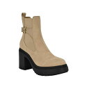 カルバンクライン レディース ブーツ シューズ Women's Fayth Block Heel Lug-Sole Booties Light Natural ...