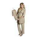 エベリーグレイ レディース カットソー トップス Women's Analise During & After 5-Piece Maternity/Nursing Sleep Set Latte(4)