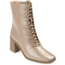 ジャーニーコレクション レディース ブーツ シューズ Women's Covva Lace-Up Booties Taupe