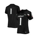 アンダーアーマー レディース カットソー トップス Women's #1 Black Cincinnati Bearcats Finished Replica Football Jersey Black(4)