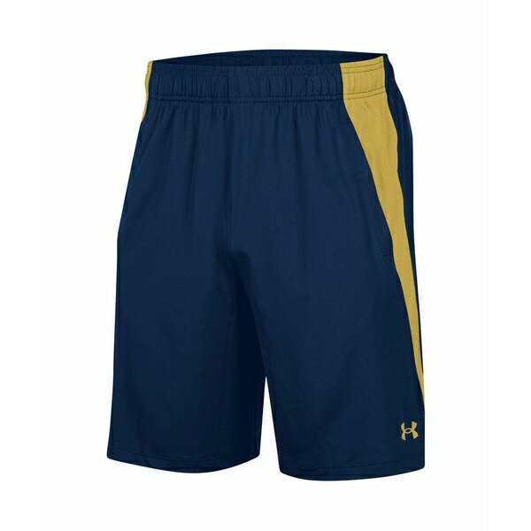 アンダーアーマー メンズ カジュアルパンツ ボトムス Men's Navy Notre Dame Fighting Irish Tech Vent Shorts Navy