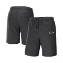 ファナティクス メンズ カジュアルパンツ ボトムス Men's NFL x Darius Rucker Collection by Heather Charcoal Seattle Seahawks Logo Shorts Heather Charcoal(4)