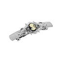2028 レディース ヘアアクセサリー アクセサリー Women's Silver-Tone Cameo Oval Bar Barrette Black