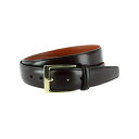 トラファルガー メンズ ベルト アクセサリー Big & Tall Classic Cortina 30mm Leather Belt Dark brown