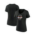 ファナティクス レディース Tシャツ トップス Women's Max Verstappen Black 2023 F1 World Drivers' Cham...
