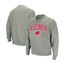 コロシアム メンズ パーカー・スウェットシャツ アウター Men's Wisconsin Badgers Arch & Logo Crew Neck Sweat...