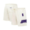 プロスタンダード メンズ カジュアルパンツ ボトムス Men's Cream Los Angeles Lakers Triple Tonal Woven Shorts Cream