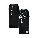 アディダス メンズ シャツ トップス Men's Number 1 Mississippi State Bulldogs Team Swingman Basketball Jersey Black(4)