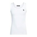 【送料無料】 ラフ・シモンズ メンズ タンクトップ アンダーウェア Tank tops White