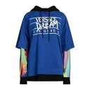 【送料無料】 ヴェルサーチ レディース パーカー・スウェットシャツ アウター Sweatshirts Blue
