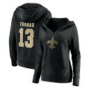 ファナティクス レディース パーカー・スウェットシャツ アウター Women's Michael Thomas Black New Orleans Saints Player Icon Name Number Pullover Hoodie Black