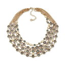 ANC fB[X lbNXE`[J[Ey_ggbv ANZT[ Gold-Tone Color Stone Torsade Layered Statement Necklace, 16