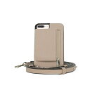 w P[X Y z ANZT[ Crossbody iPhone Plus Case with Strap Wallet Taupe