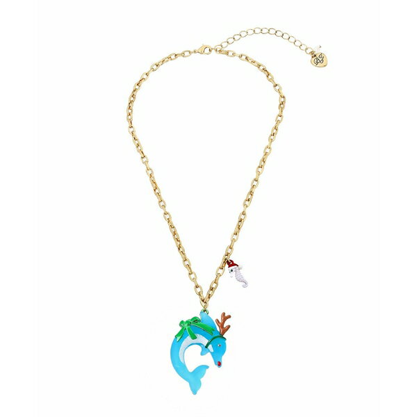 xbcBW\ fB[X lbNXE`[J[Ey_ggbv ANZT[ Rudolf Dolphin Pendant Necklace Blue