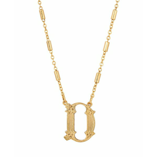 2028 fB[X lbNXE`[J[Ey_ggbv ANZT[ Initial Necklace Yellow- D