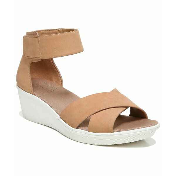 ナチュライザー レディース サンダル シューズ Riviera Ankle Strap Wedge Sandals Cookie Dough Nubuck