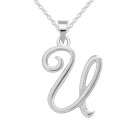 Wj xj[j fB[X lbNXE`[J[Ey_ggbv ANZT[ Capital Initial Pendant in Sterling Silver U