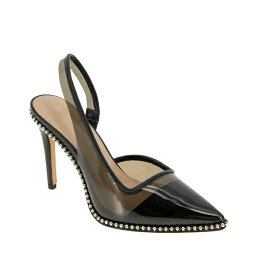 BCBジェネレーション レディース パンプス シューズ Women's Hamina Vinyl Slingback Pump Smoke, Black