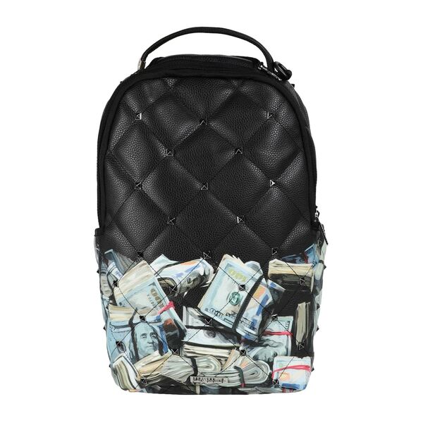 スプレーグラウンド 【送料無料】 スプレーグランド メンズ ビジネス系 バッグ QUILTED MONEY STASH STUDDED BACKPACK Black