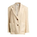 【送料無料】 アスペジ レディース ジャケット&ブルゾン アウター Blazers Beige|詳細画像