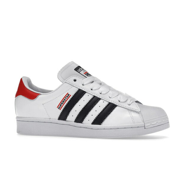 adidas アディダス メンズ スニーカー 【adidas Superstar 50 Run DMC White】 サイズ US_10(28.0cm) Cloud White/Core Black/Hi-Res Red