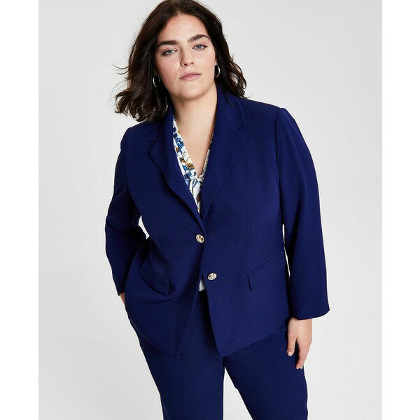 カスパール レディース ジャケット・ブルゾン アウター Plus Size Plaid Tweed Open-Front Cardigan Jacket Vanilla Ice/Cypress Grey カスパール レディース ジャケット・ブルゾン アウター Plus Size Plaid Tweed Open-Front Cardigan Jacket Vanilla Ice/Cypress Grey